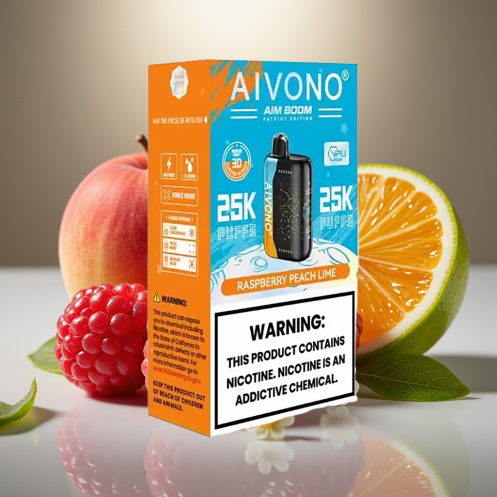 Aivono AIM BOOM 25000 Puffs Aveņu Persiku Laišu 28ml