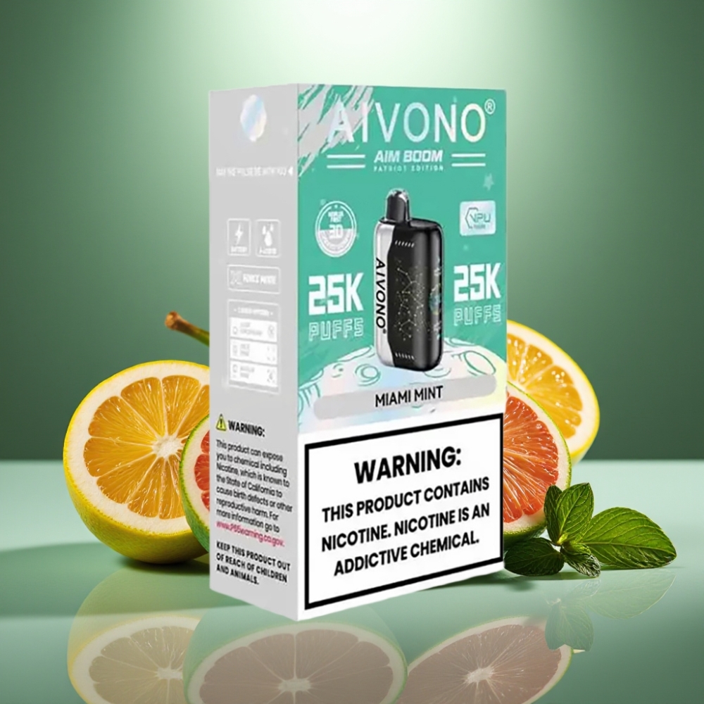 Aivono AIM BOOM 25000 Puffs Miami Menta 28ml Type-C
