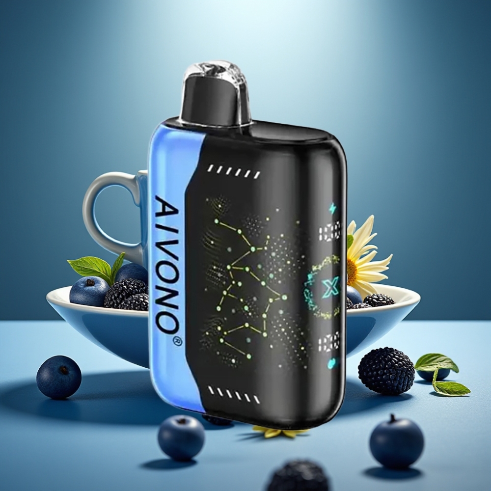 Aivono AIM BOOM 25000 Puffs Zilā Rancher 28ml E-Liquid Type-C Charging