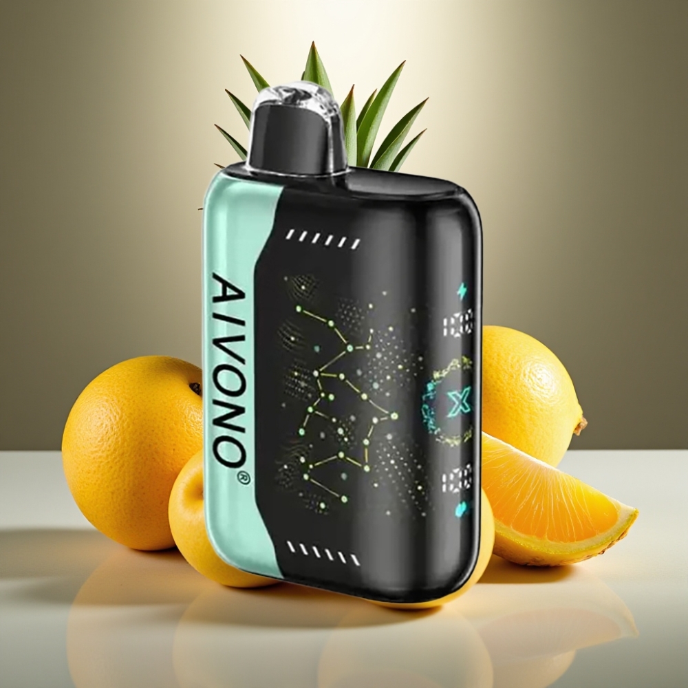Aivono AIM BOOM Skābo Mango Ananāsu 25000 Puffs 28ml E-Liquid 650mAh Battery