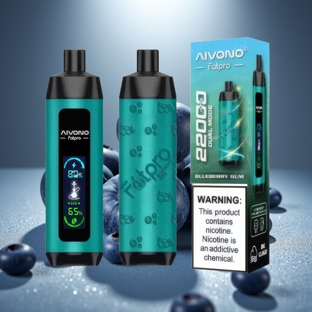 Aivono AIM FATPRO 22000 Puffs Blueberry Gun 28ml E-liquid 600mAh Rechargeable