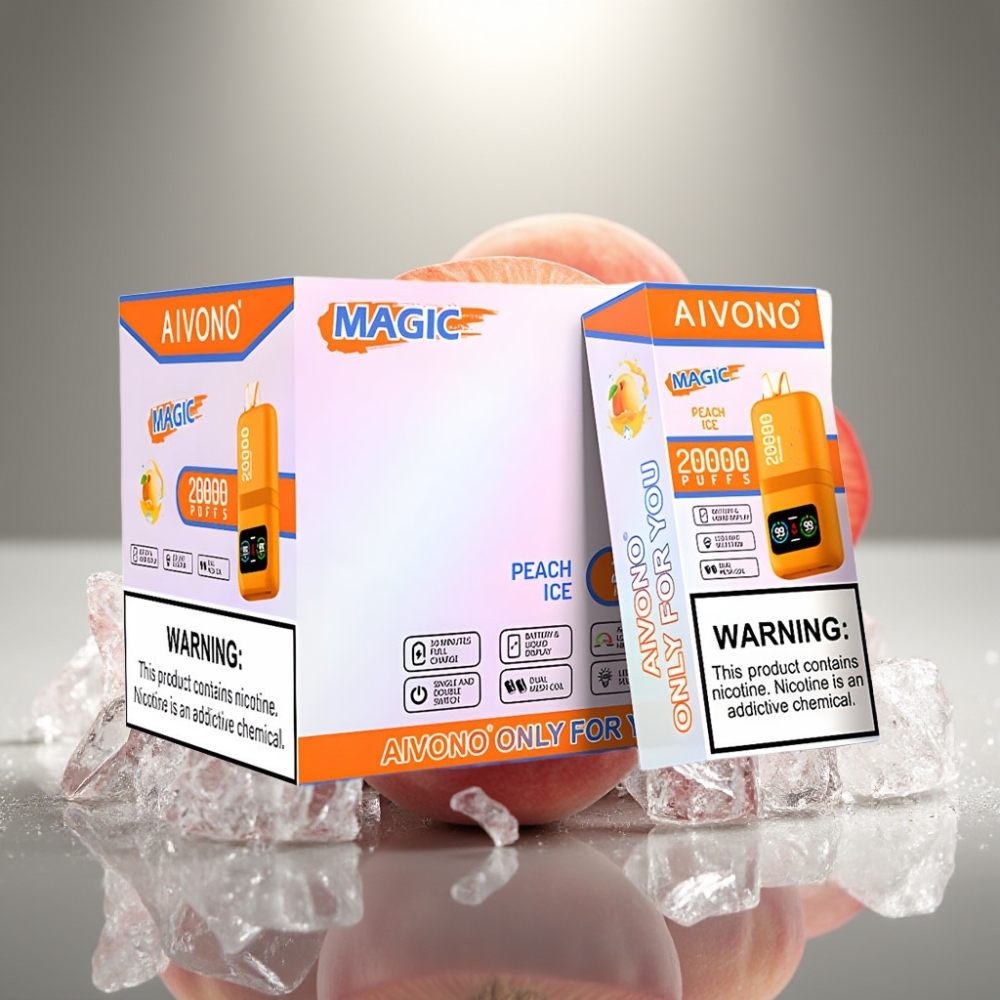 Aivono AIM MAGIC 20000 Puffs Dual Mesh Coils Persiku Ledus