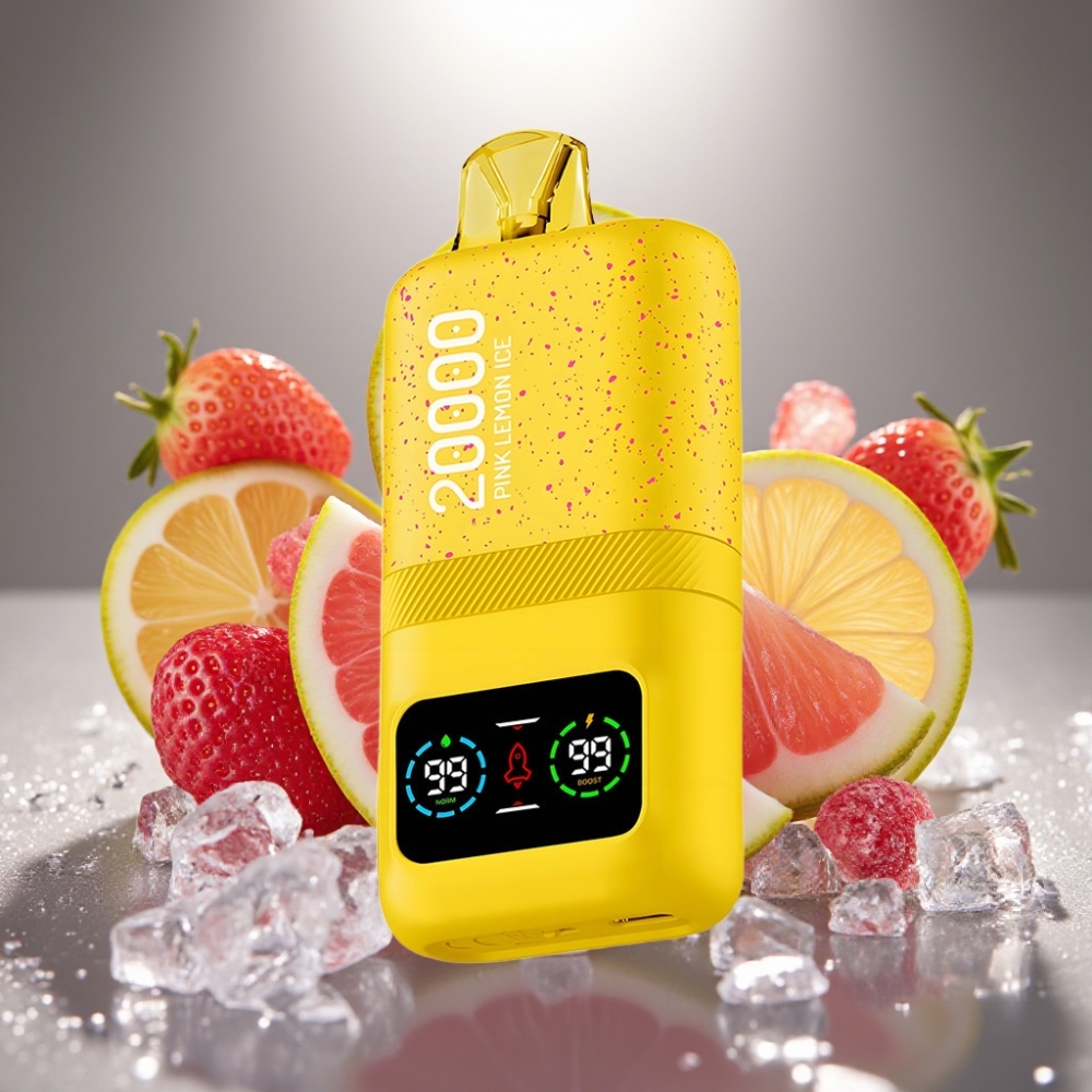 Aivono AIM MAGIC Pink Citrona Ledus ar Dual Mesh Coils un LCD displeju