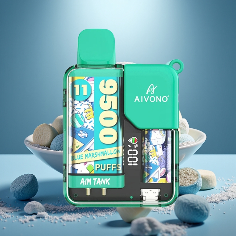 Aivono AIM-TANK 9500 Puffs 18ml Zilā Zefīra