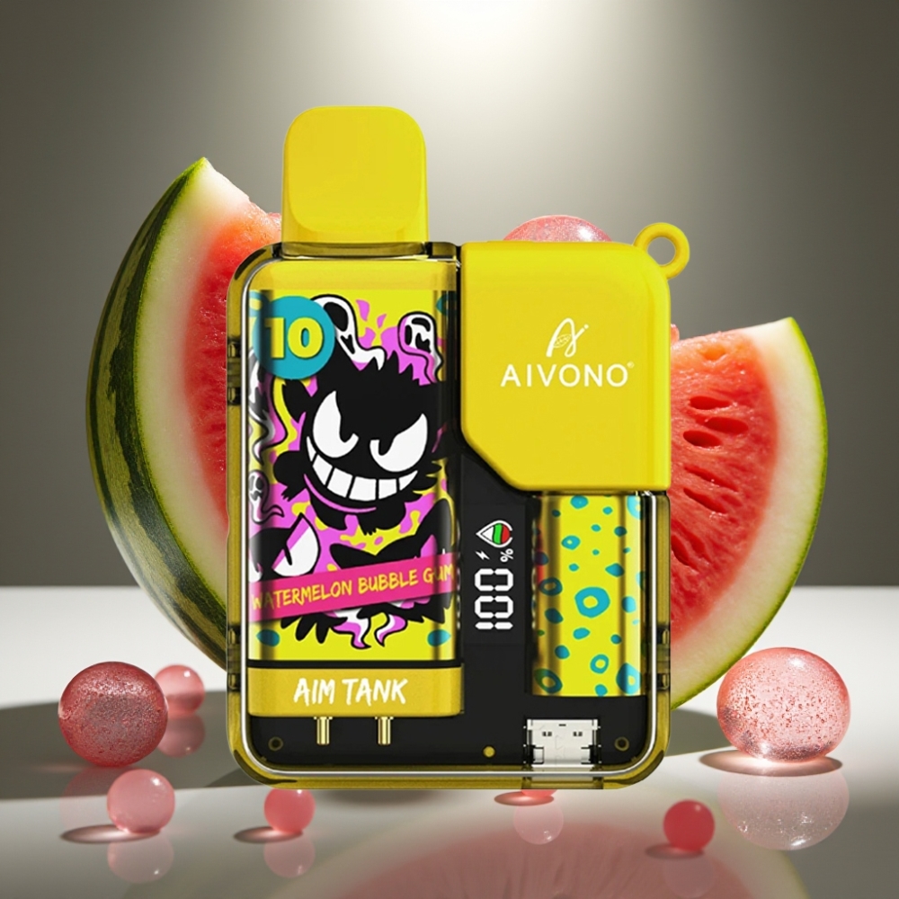 Aivono AIM-TANK 9500 Puffs Arbūze Sīrupa Gumijas 18ml LCD
