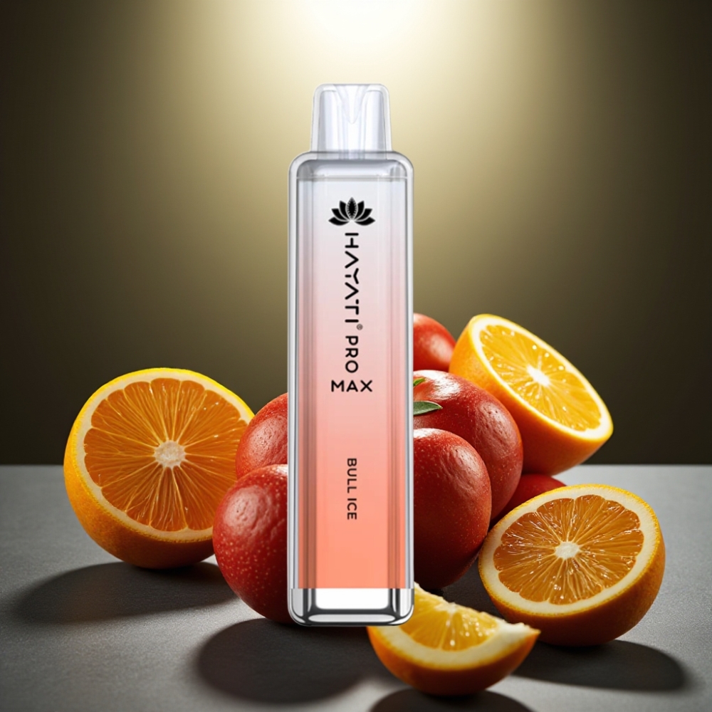 Hayati Pro Max 4000 Puffs Disposable Vape Bull Ledus ar 1400mAh bateriju