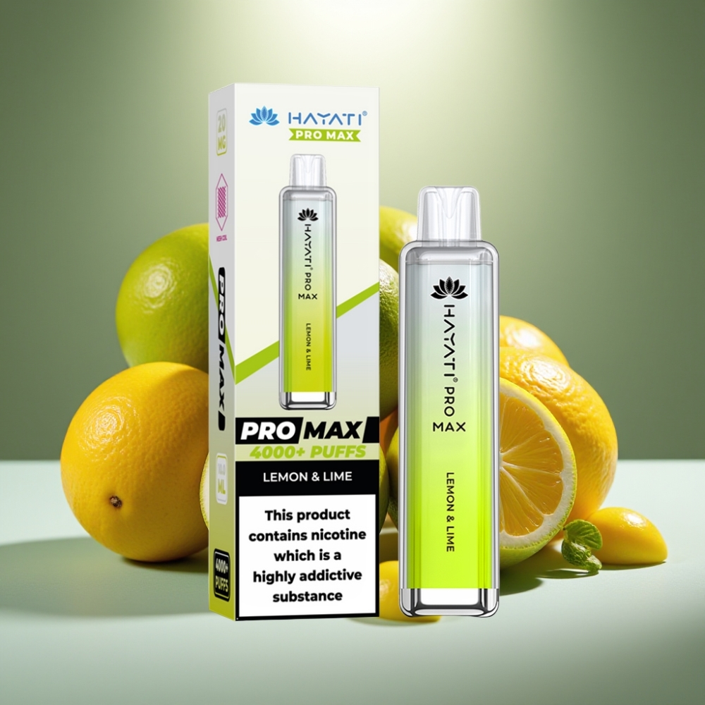 Hayati Pro Max 4000 Puffs Disposable Vape Citrons & Laims ar 1400mAh bateriju