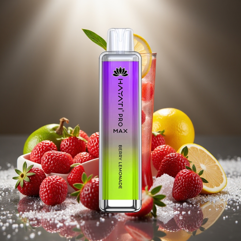 Hayati Pro Max 4000 Puffs Disposable Vape Ogļu Limonāde ar LED gaismu