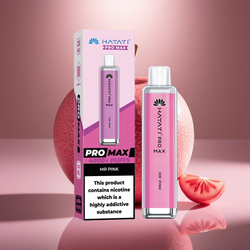 Hayati Pro Max 4000 Puffs Disposable Vape Rožainais