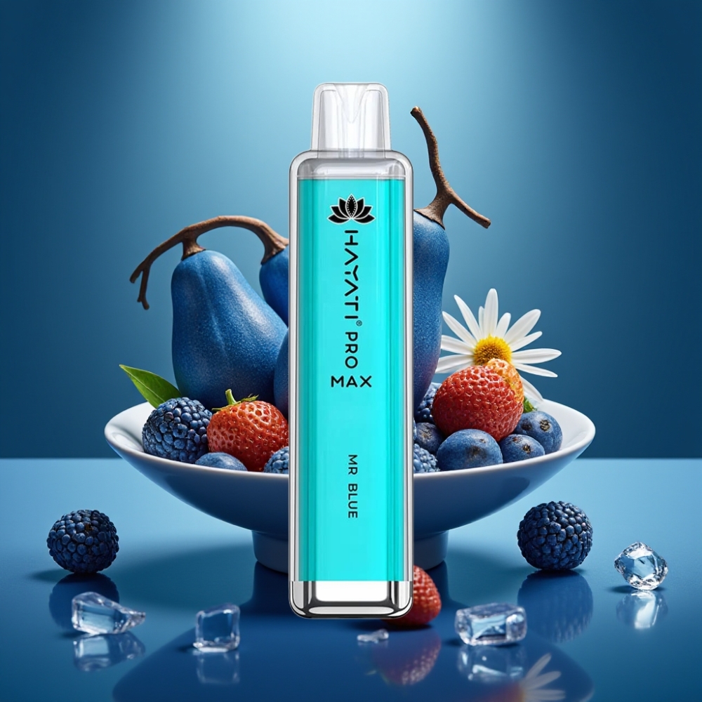 Hayati Pro Max 4000 Puffs Disposable Vape Zilais Mr Blue 1400mAh