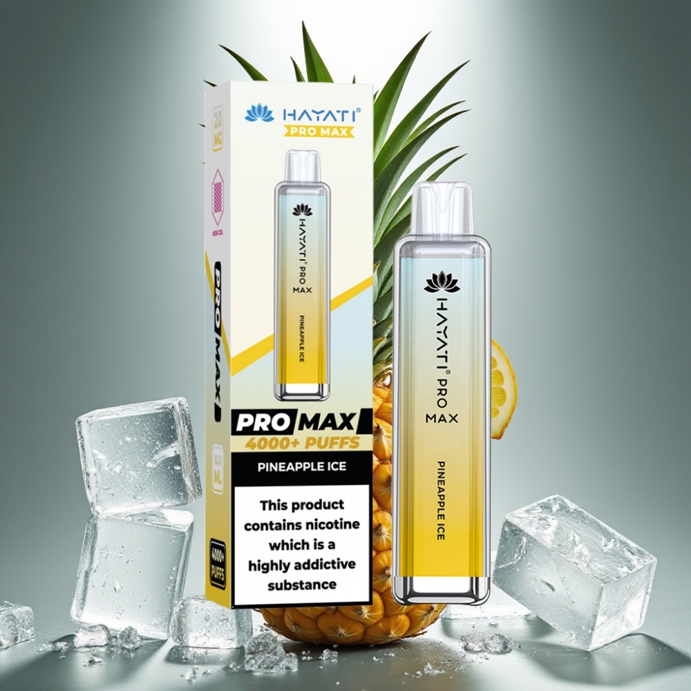 Hayati Pro Max Ananāsu Ledus Disposable Vape 4000 Puffs 1400mAh