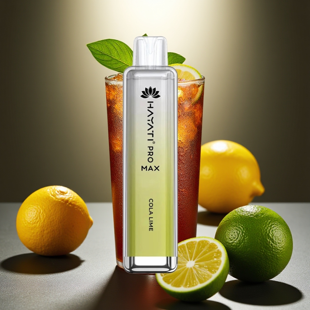 Hayati Pro Max Kolas Citrāts 4000 Puffs Disposable Vape ar LED gaismu