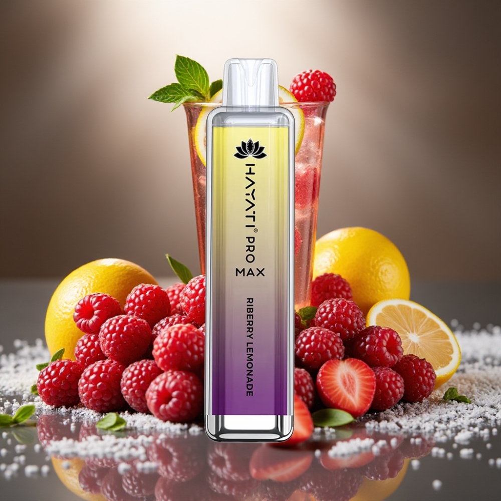 Hayati Pro Max Riberry Limonāde Disposable Vape ar 4000 puffs un 1400mAh bateriju