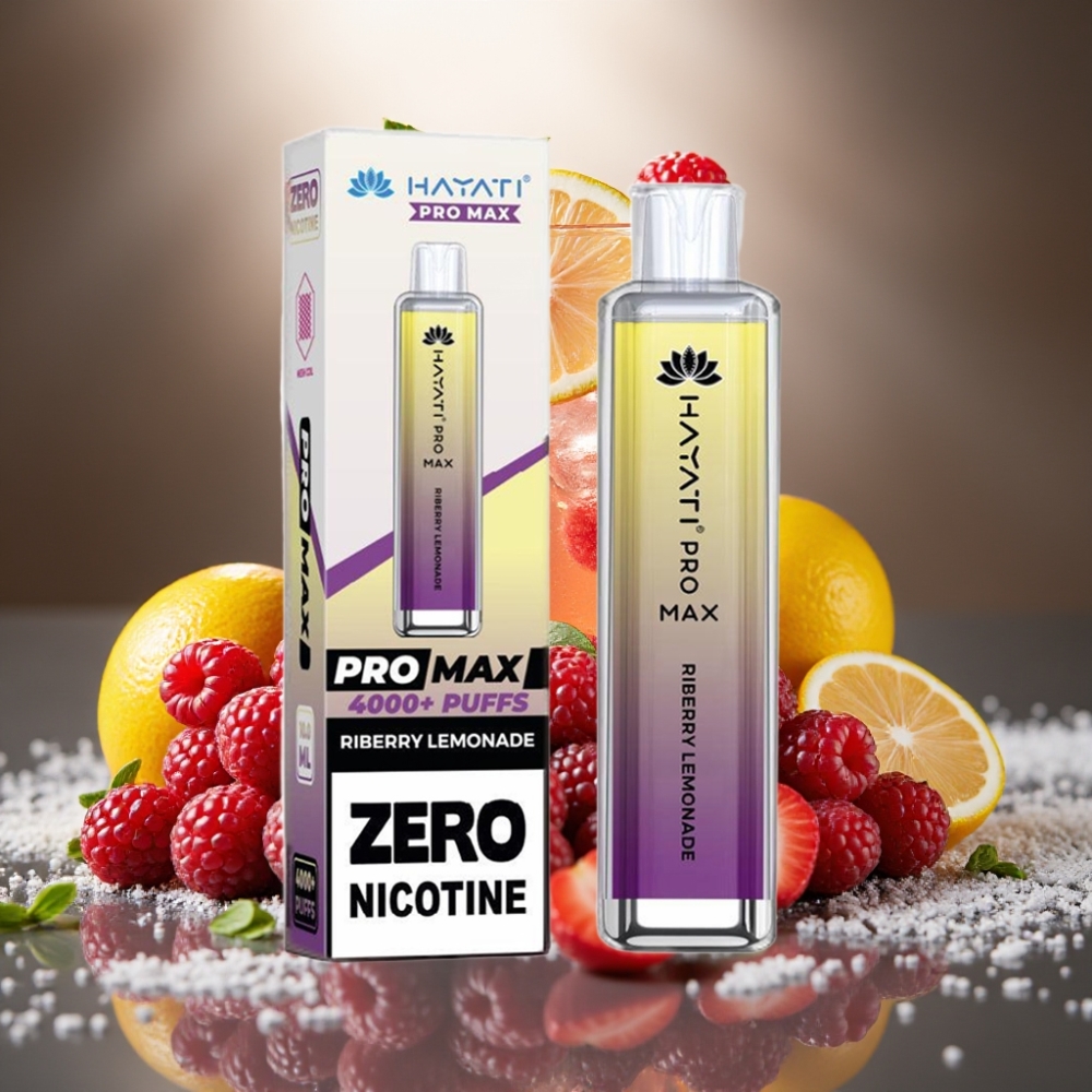 Hayati Pro Max Riberry Limonāde Disposable Vape ar 4000 puffs un 1400mAh bateriju