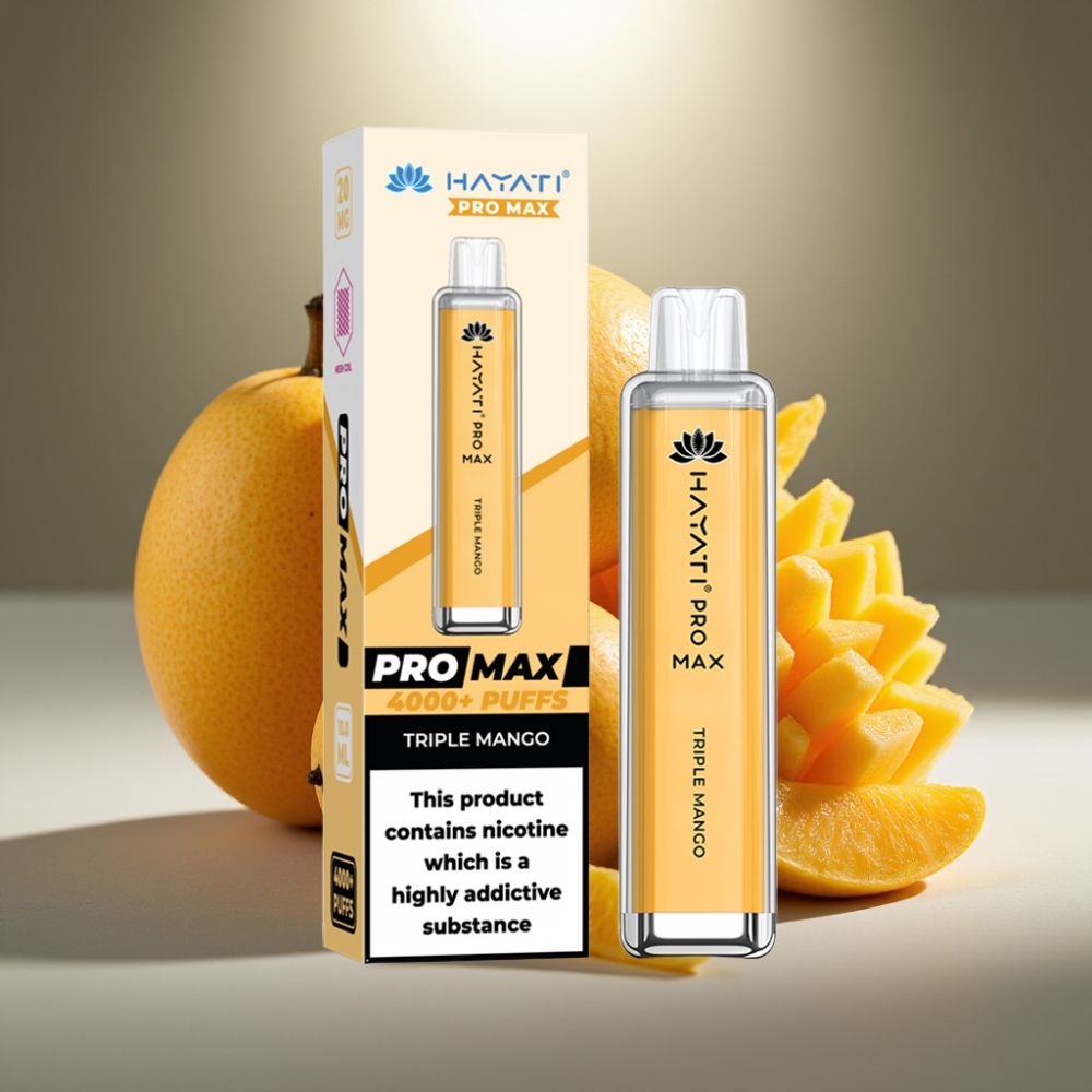 Hayati Pro Max Triple Mangos Disposable Vape 4000 Puffs 1400mAh