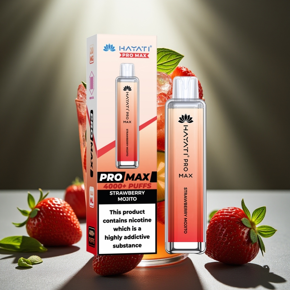 Hayati Pro Max Zemeņu Mojito Disposable Vape 4000 Puffs 1400mAh