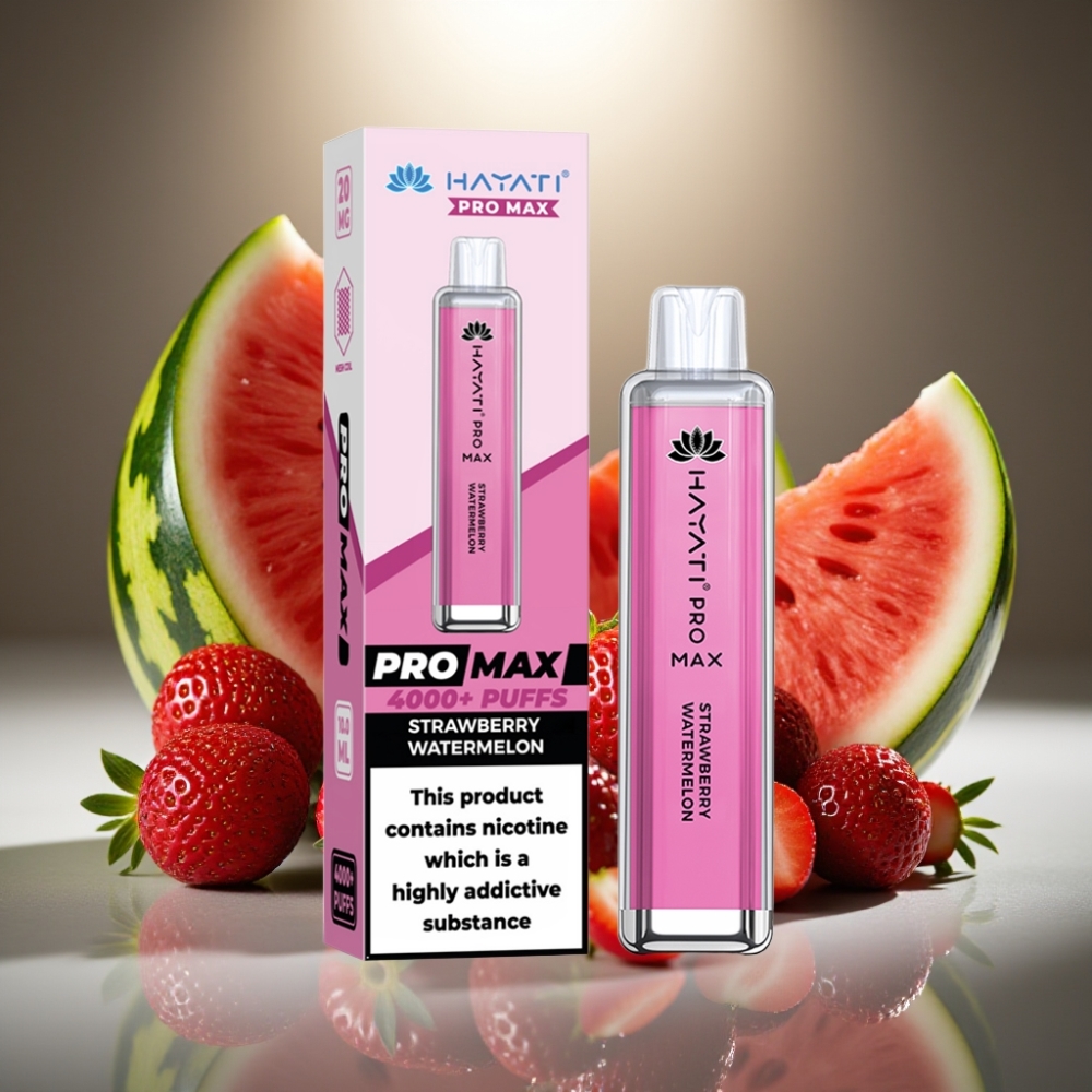 Hayati Pro Max Zemenes Arbūzu Disposable Vape 4000 Puffs 1400mAh