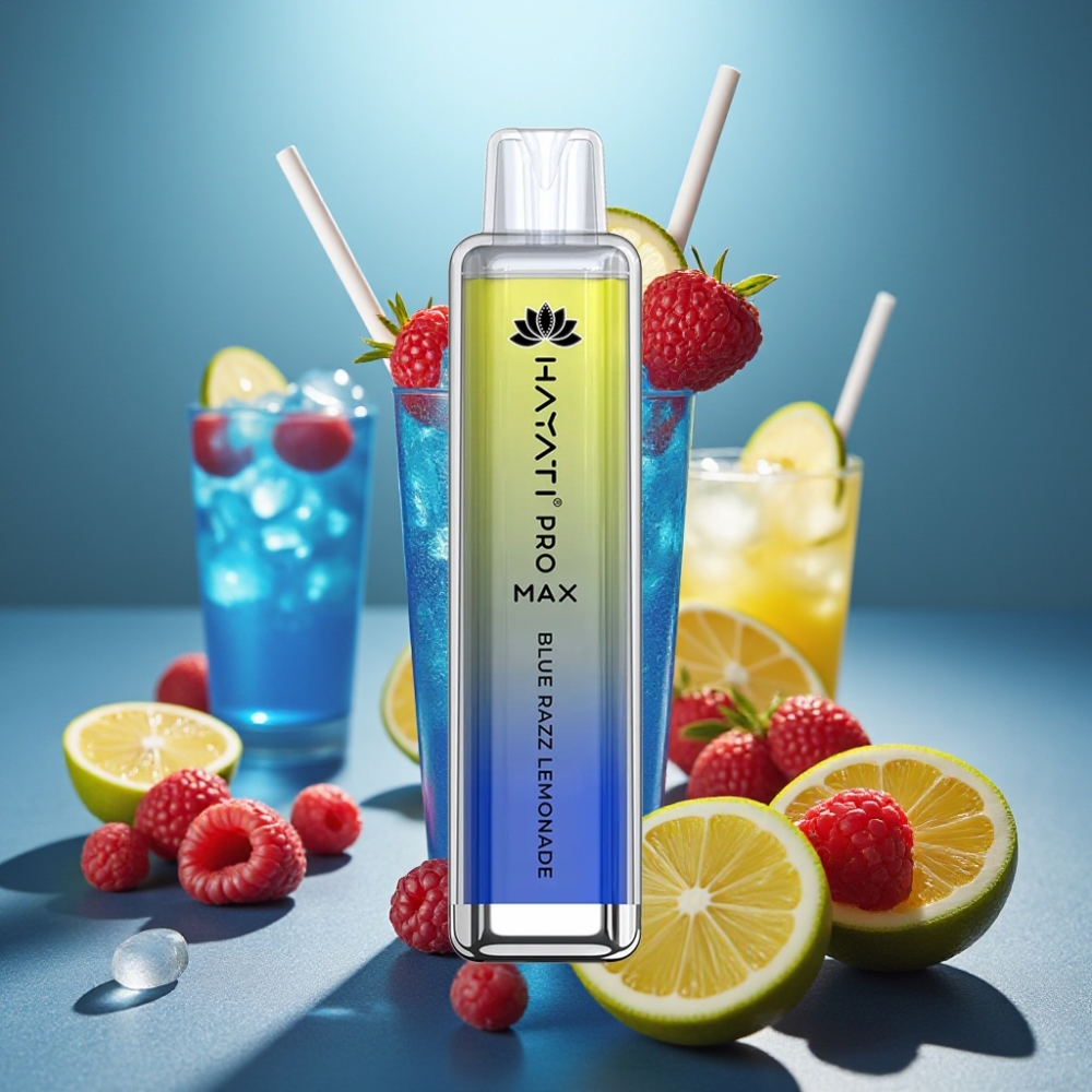 Hayati Pro Max Zilais Aveņu Limonādes Disposable Vape 4000 Puffs 1400mAh