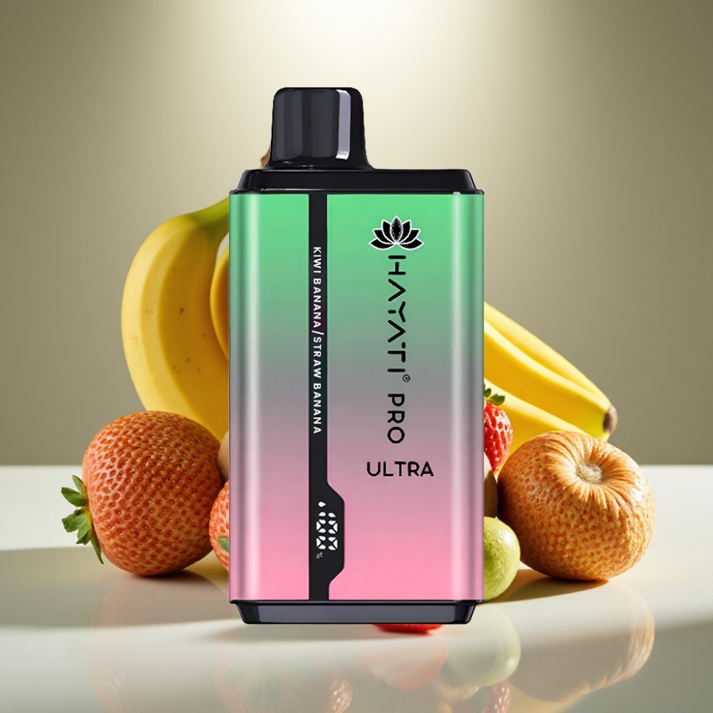 Hayati Pro Ultra 15000 Puffs 2×12ml Kiwi Banānu Zemenes Banānu