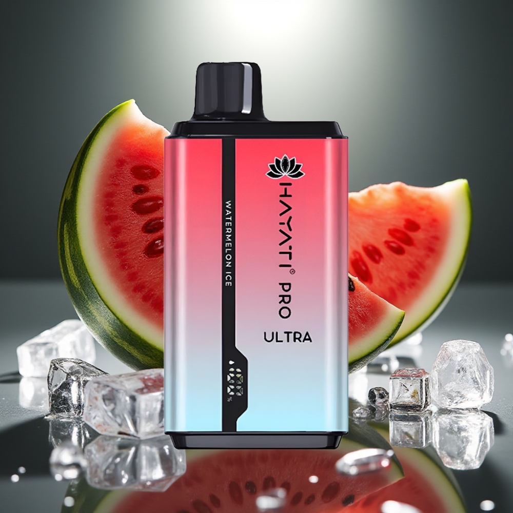 Hayati Pro Ultra 15000 Puffs Arbūzu Ledus Disposable Vape 2×12ml E-Liquid