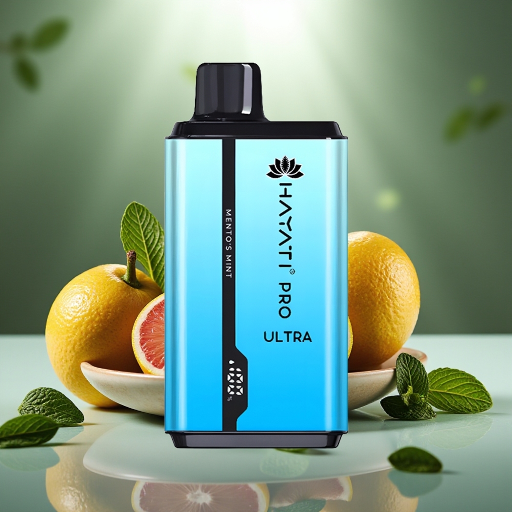 Hayati Pro Ultra 15000 Puffs Disposable Vape Mentolu Piparmētra (2×12ml, 2%)