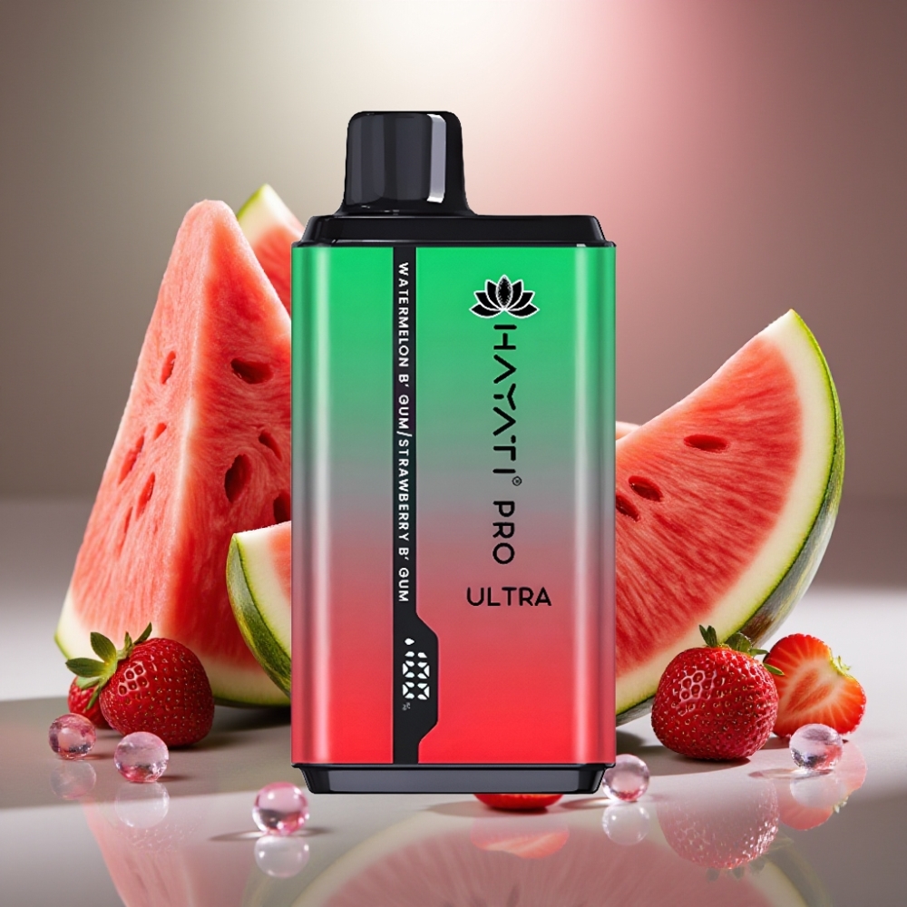 Hayati Pro Ultra Arbūzu Saldumu Zemenes Saldumu 15000+ Puffs 2×12ml