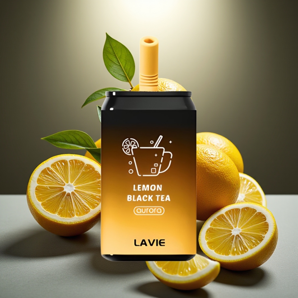 LAVIE Aurora 11000 Puffs Citronu Melnas Tējas Disposable Vape ar 22ML e-liquid