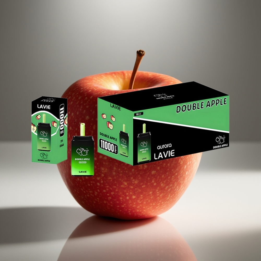 LAVIE Aurora 11000 Puffs Disposable Vape Dublā ābols 22ML Type C Rechargeable