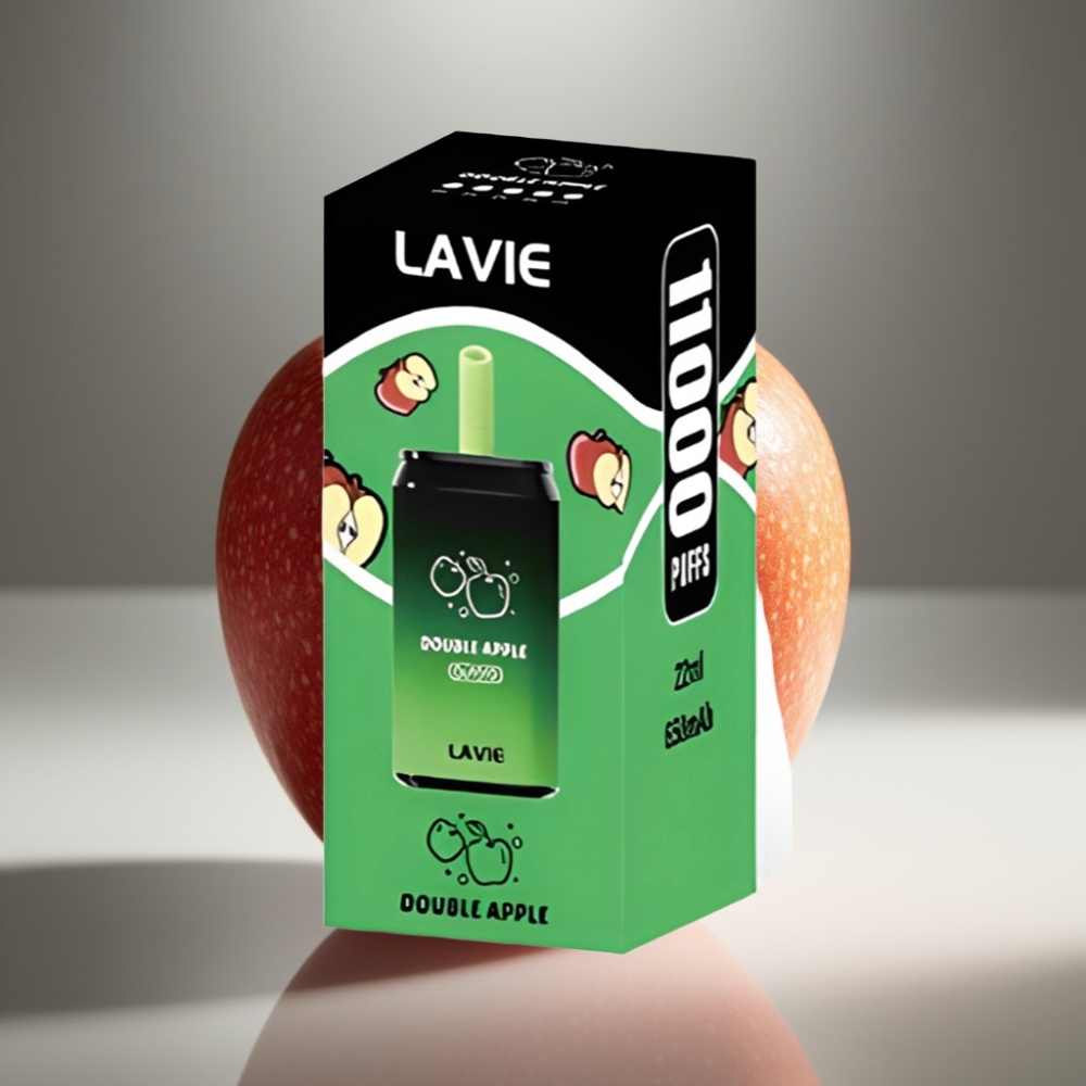 LAVIE Aurora 11000 Puffs Disposable Vape Dublā ābols 22ML Type C Rechargeable