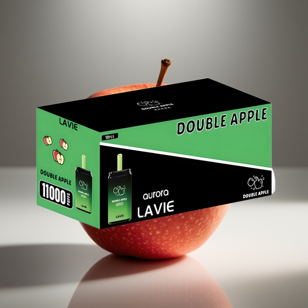 LAVIE Aurora 11000 Puffs Disposable Vape Dublā ābols 22ML Type C Rechargeable
