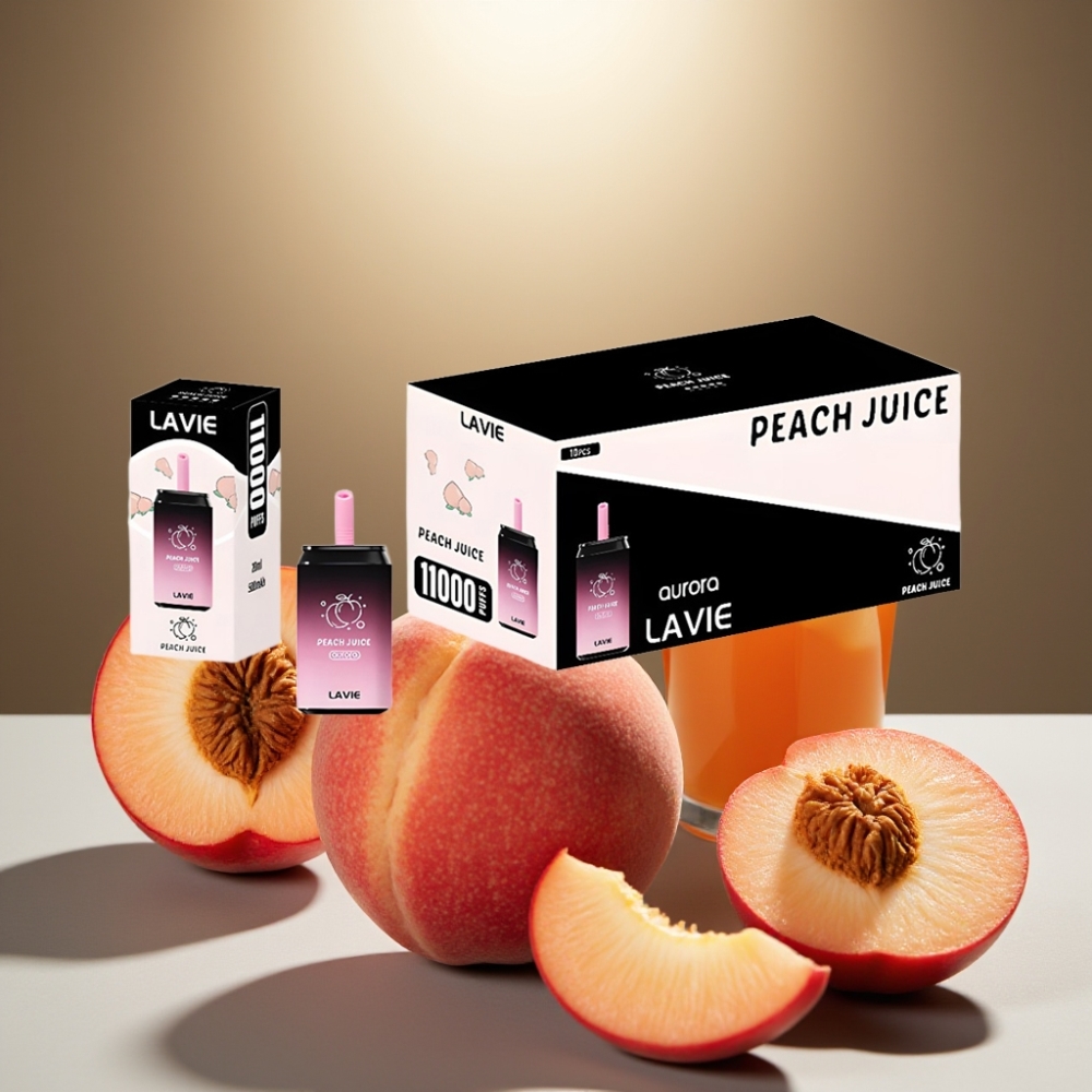 LAVIE Aurora Peach Juice 11000 Puffs Disposable Vape 22ML Type C Rechargeable