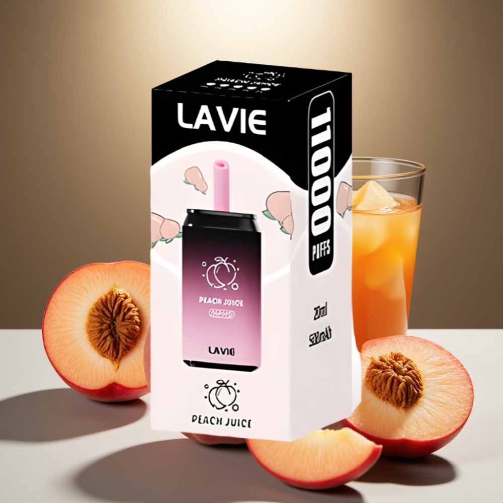 LAVIE Aurora Peach Juice 11000 Puffs Disposable Vape 22ML Type C Rechargeable