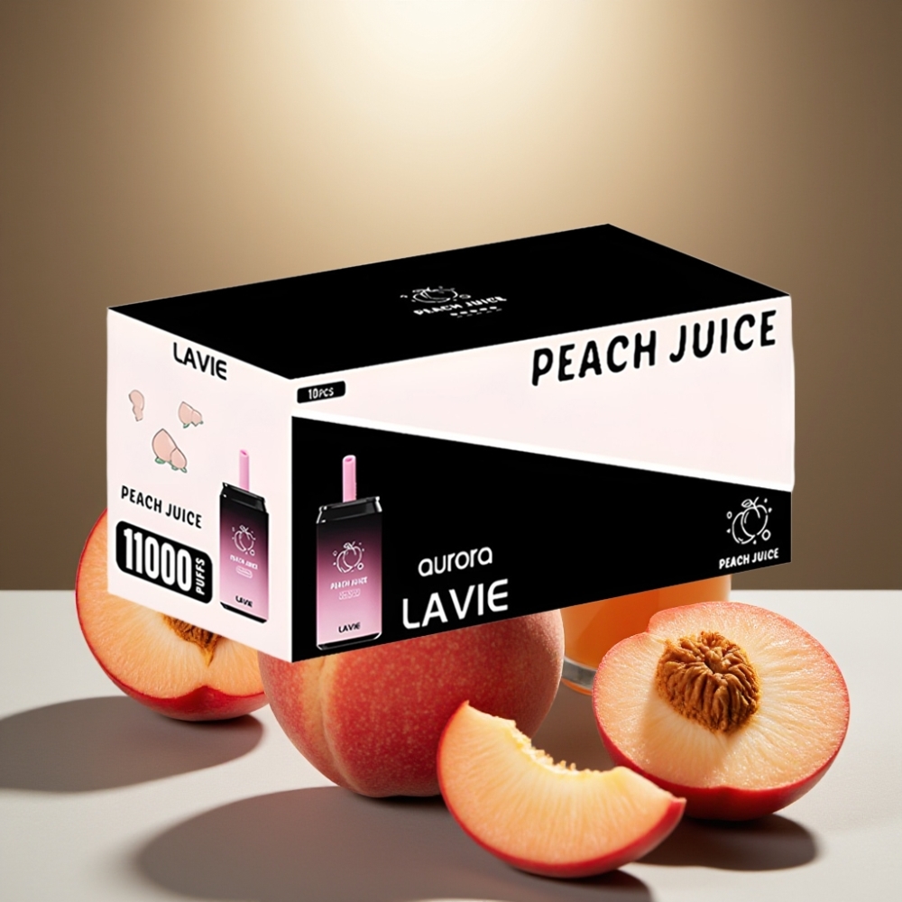 LAVIE Aurora Peach Juice 11000 Puffs Disposable Vape 22ML Type C Rechargeable