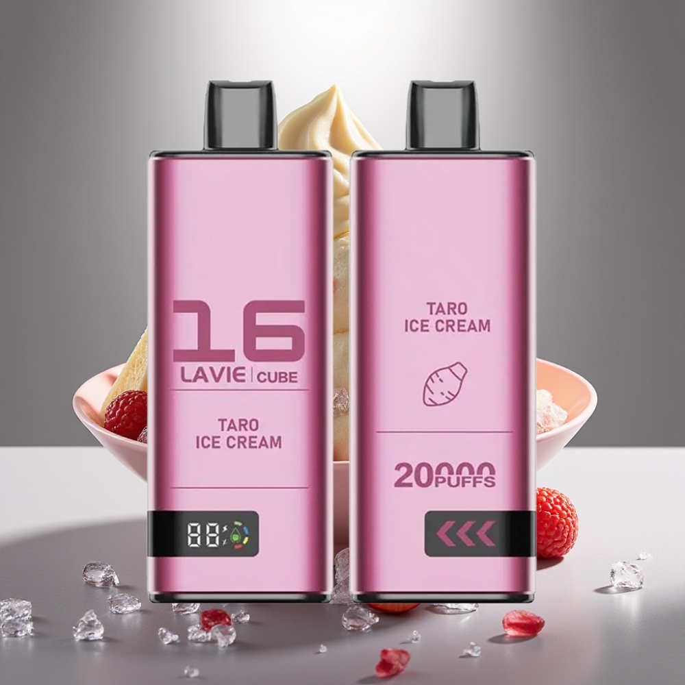 Lavie Cube 20000 Puffs Disposable Vape Taro Saldējums 28ML 600mAh