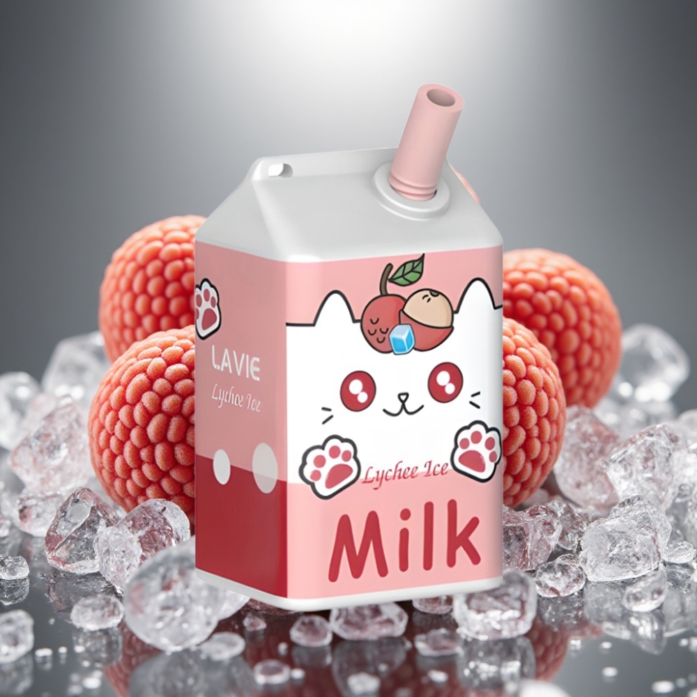 LAVIE Milk 7000 Puffs Disposable Vape Liči Ledus 16ML 5%