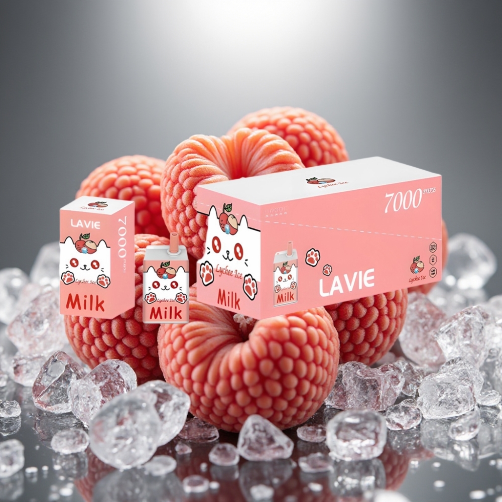 LAVIE Milk 7000 Puffs Disposable Vape Liči Ledus 16ML 5%
