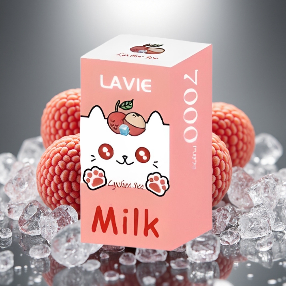 LAVIE Milk 7000 Puffs Disposable Vape Liči Ledus 16ML 5%