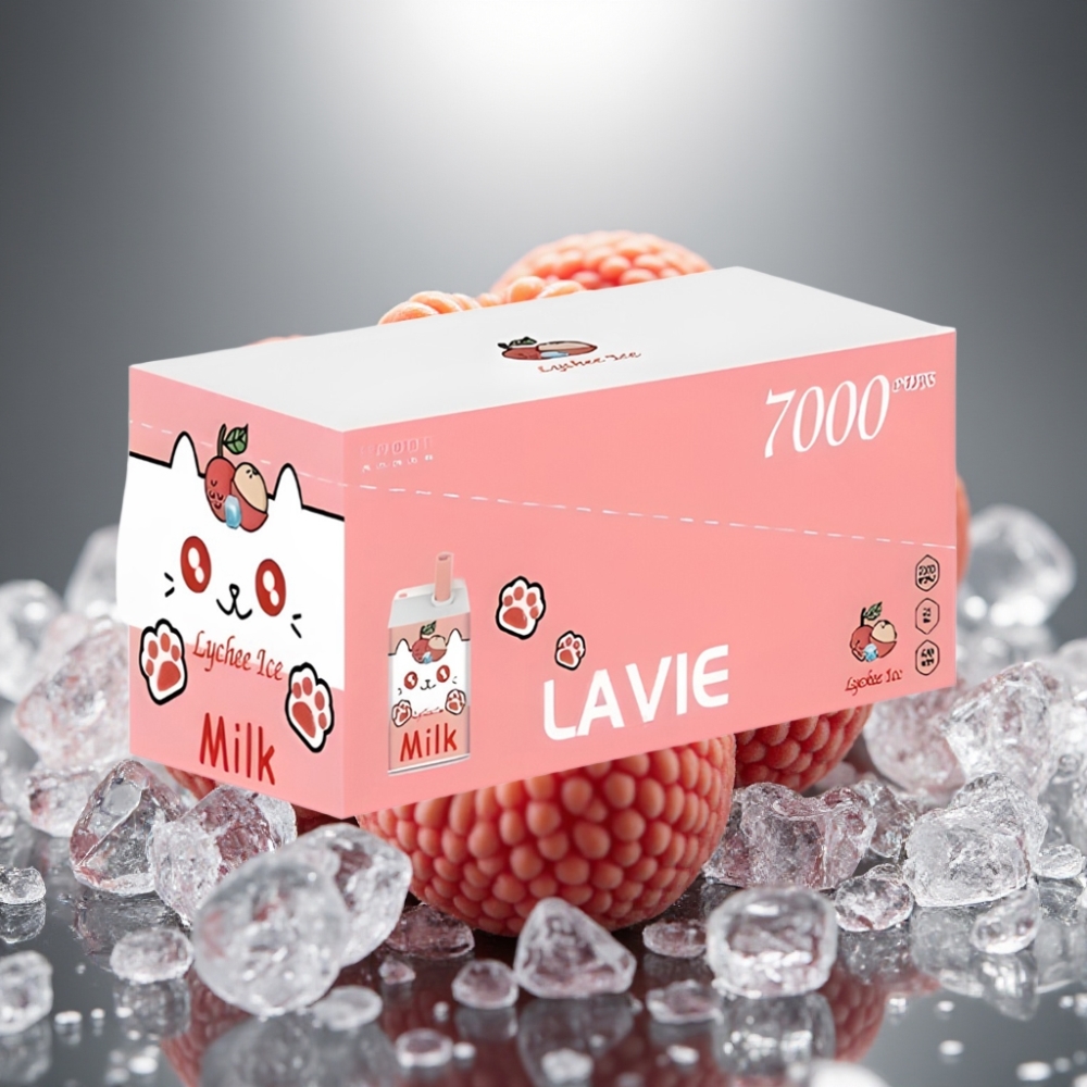 LAVIE Milk 7000 Puffs Disposable Vape Liči Ledus 16ML 5%