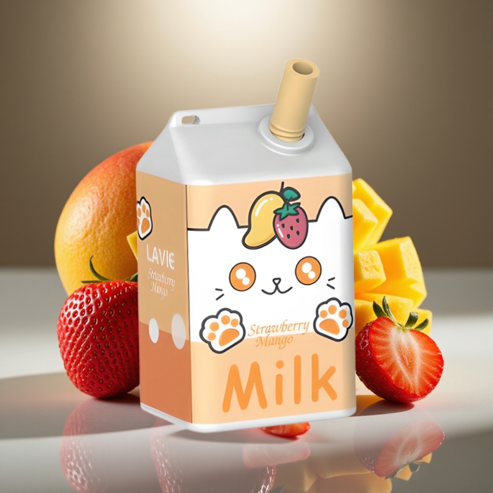 LAVIE Milk 7000 Puffs Disposable Vape Zemenes Mango 16ML 5%