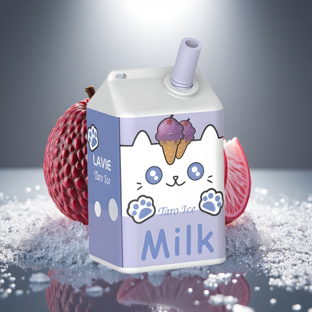 LAVIE Milk 7000 Puffs Taros Ledus Disposable Vape ar 16ML e-šķidruma