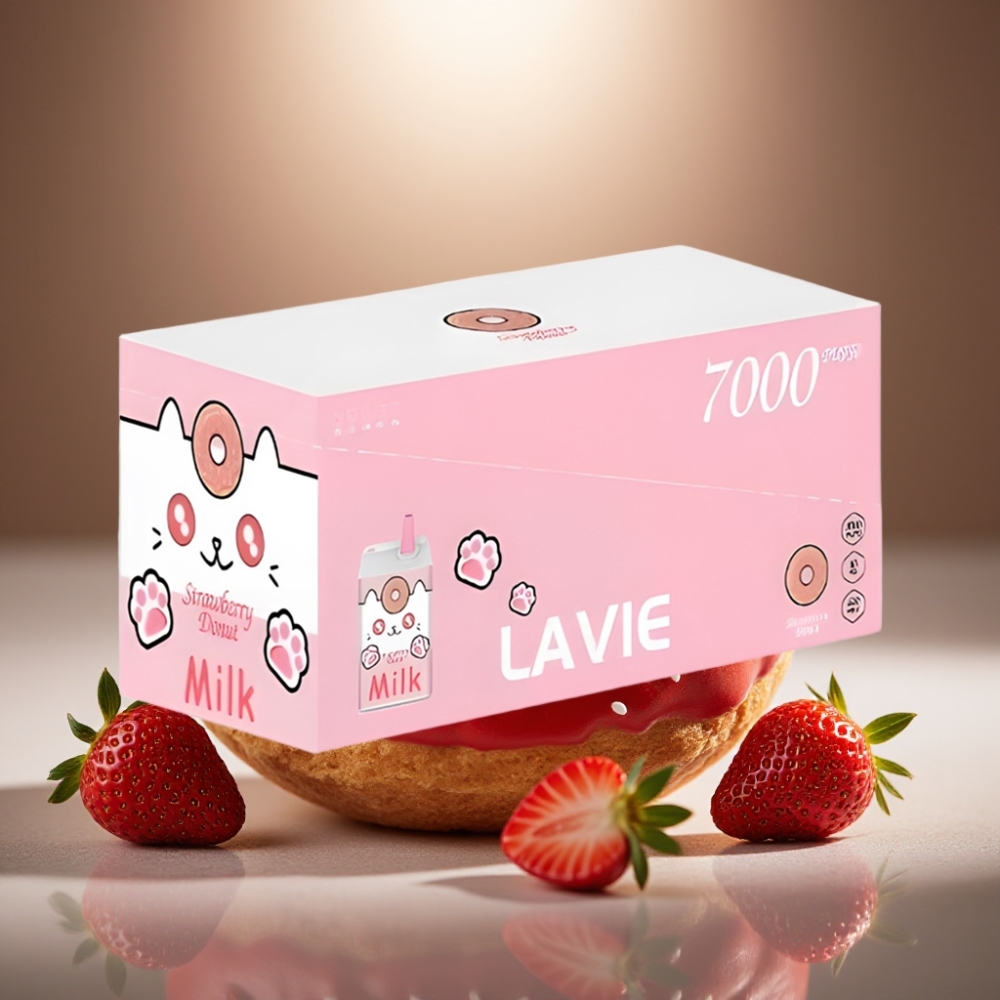 LAVIE Milk 7000 Puffs Zemeņu Donuts Disposable Vape 16ML