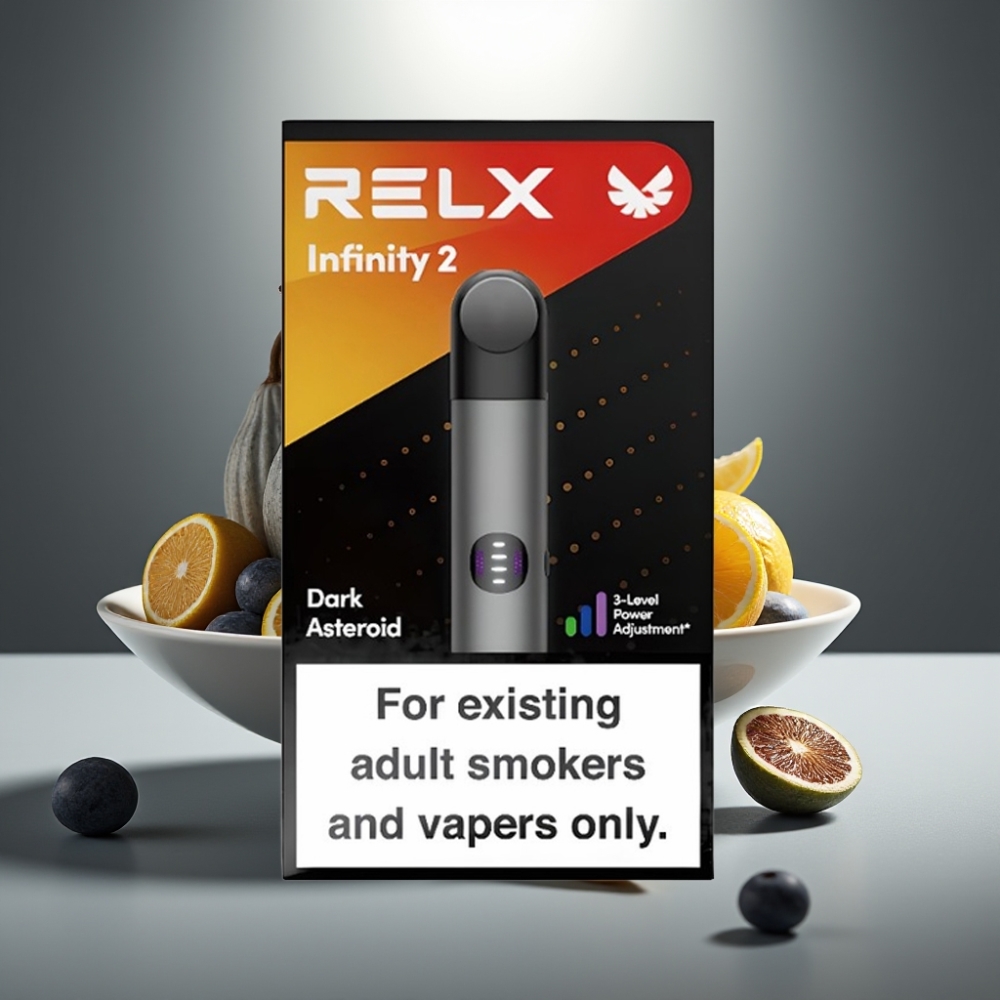 RELX Infinity 2 Pelēkais Vape Ierīcis ar 1,9 ml Pod un 440mAh Akumulatoru