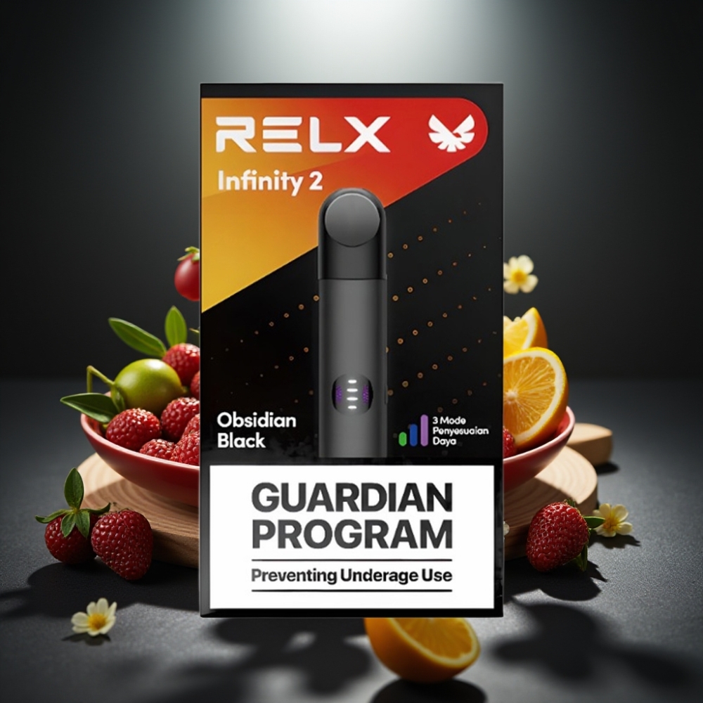 RELX Infinity 2 Tumšā Asteroīda Vape ierīce, 1.9 ml, USB Type-C
