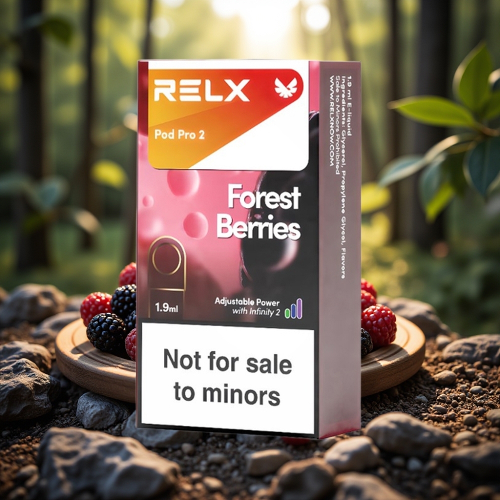 RELX Pod Pro 2 0% Mežogu Garša 1.9ml 600 Puffs 3 Voltage Adjustment