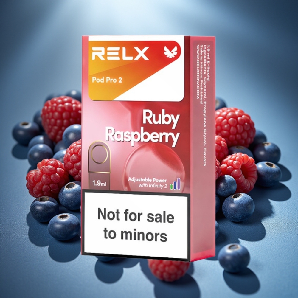 RELX Pod Pro 2 0% Nikotīna Zilā Aveņu Garša 1.9ml 600 Iedarbinājumi