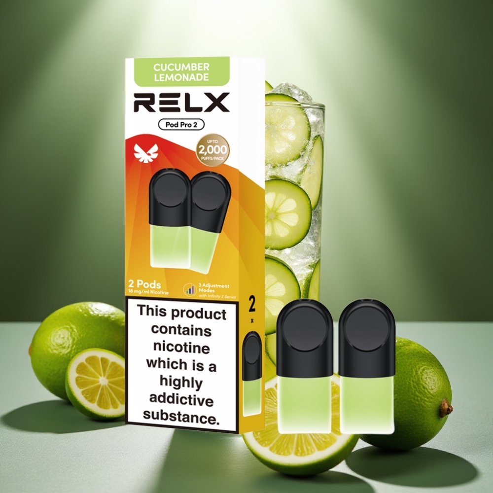 RELX Pod Pro 2 1.8% 600 puffs Beverage-Gurķu Limonāde