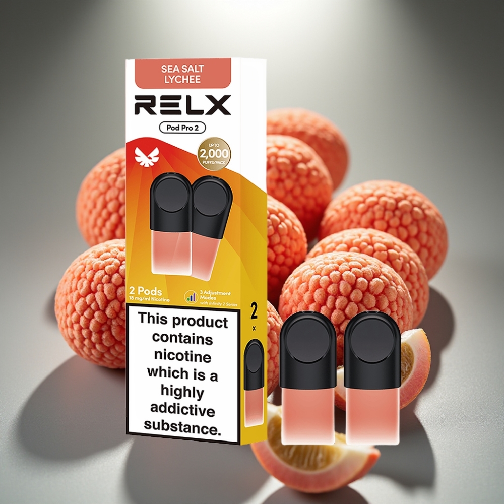 RELX Pod Pro 2 1.8% Nikotīna Jūras sāls Liči 1.9ml 600 šķūņi