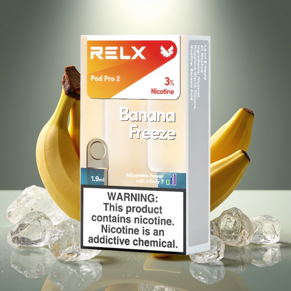 RELX Pod Pro 2 3% Banānu Sals 1.9ml 600 puffs
