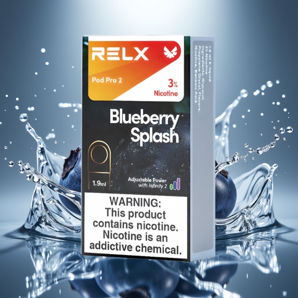 RELX Pod Pro 2 3% Zilā Vīnoga Sprādziena garša 1.9ml 600 pūkšanas