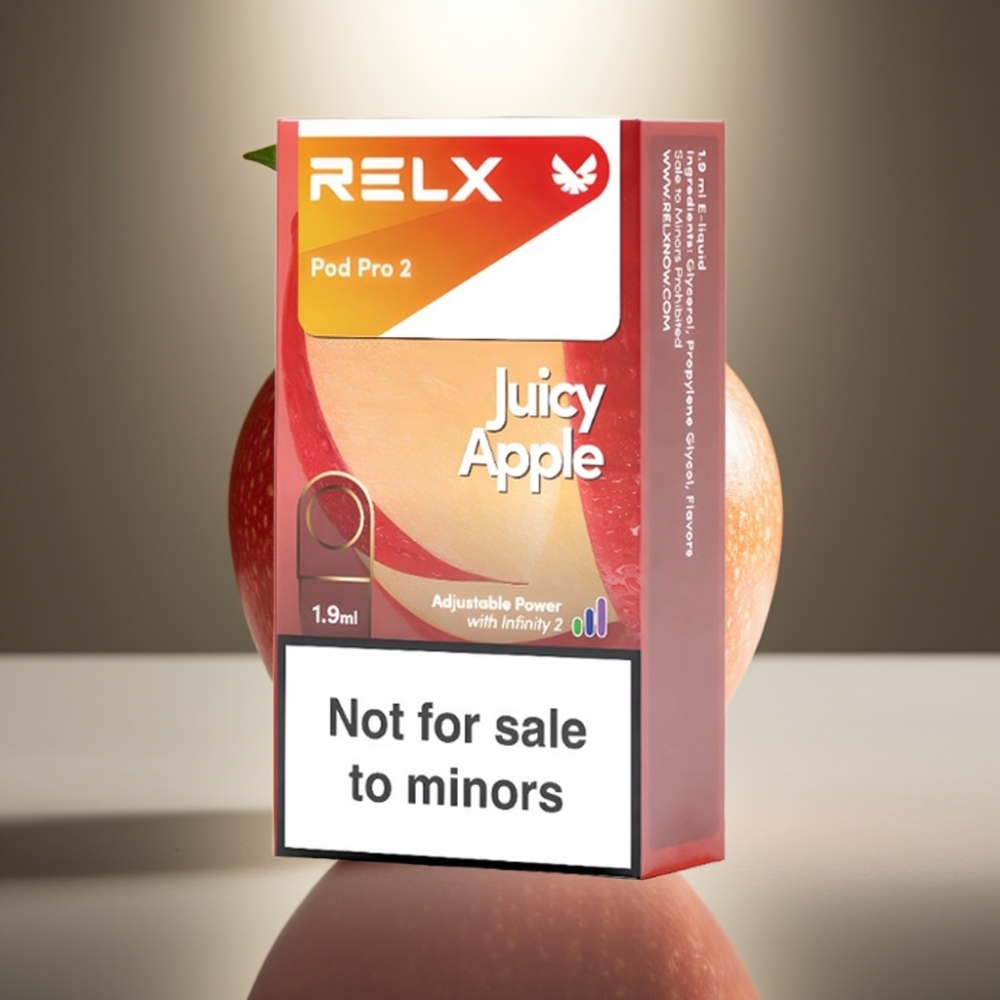 RELX Pod Pro 2 Nicotine 0% Sulu Ābols 600 puffs 1.9ml